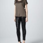 siyah payetli abiye pantolon