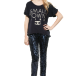 siyah payetli pantolon