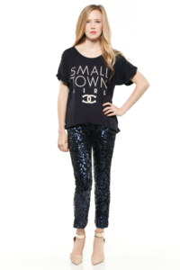 siyah payetli pantolon