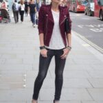 bordo deri ceket kombinleri