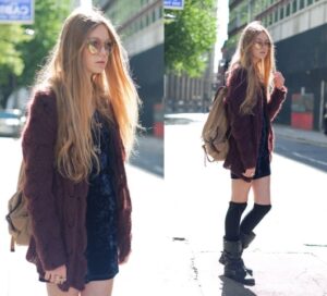 bot ve uzun çorap kombini