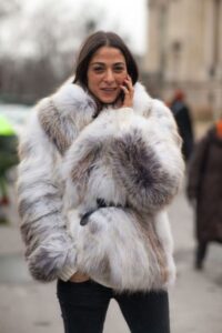 kürk ceket kombinleri