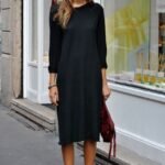 midi boy elbise modeli