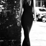 siyah balık elbise modeli