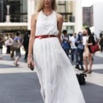 uzun yazlık elbise modeli