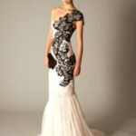 dantel abiye elbise modeli