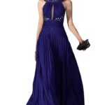 mavi abiye elbise modeli