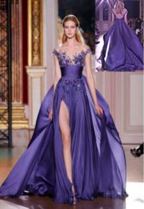 mor abiye elbise modeli