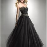 siyah mezuniyet balosu elbisesi