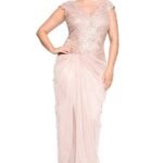 büyük beden dantel elbise modeli