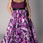 büyük beden uzun elbise modeli