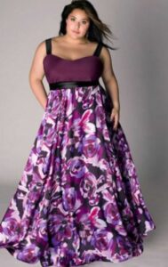 büyük beden uzun elbise modeli