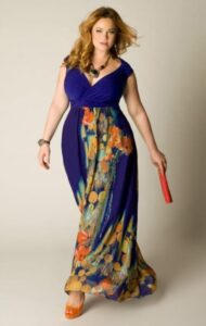 büyük beden uzun yazlık elbise modeli