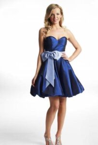 gece mavisi ortaokul mezuniyet elbisesi