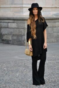 ispanyol paça pantolon kombini