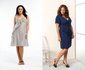 modern büyük beden elbise modelleri