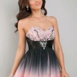 straplez ortaokul mezuniyet elbisesi