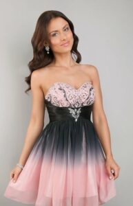 straplez ortaokul mezuniyet elbisesi