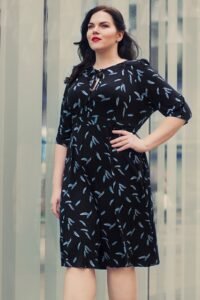 yazlık büyük beden elbise modelleri