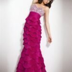 balık abiye elbise modeli