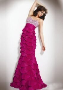 balık abiye elbise modeli