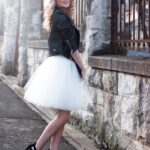 beyaz tül etek modeli