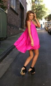 fuşya elbise modası