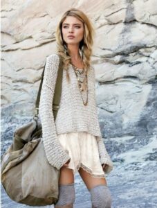 hippi tarzı kıyafet modeli