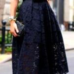 kabarık dantel etek modeli