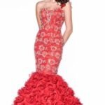 kırmızı balık elbise modeli