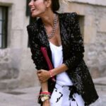 payetli blazer ceket