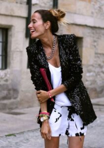 payetli blazer ceket