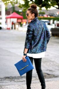 payetli blazer ceket modeli