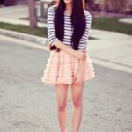 pembe kabarık etek modeli