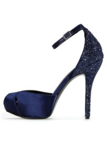 saks mavisi gece ayakkabısı modeli