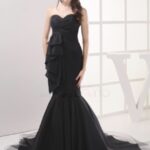 siyah balık elbise modeli