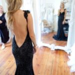 siyah balık elbise modelleri