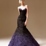 straplez balık elbise modeli