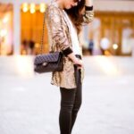 uzun payetli ceket modeli