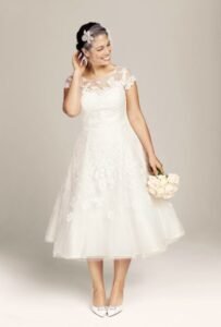 midi boy büyük beden gelinlik modeli