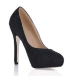 siyah topuklu ayakkabı modeli