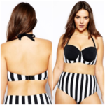 yüksek bel bikini modeli