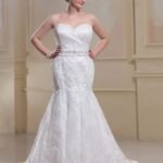 zayıf gösteren büyük beden gelinlikler