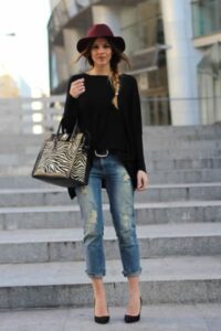 paçası kıvrık jeanler