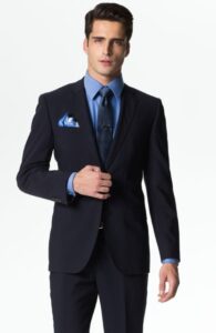 dar kesim takım elbise modeli