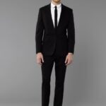 dar kesim takım elbise modeli