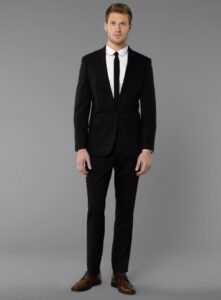 dar kesim takım elbise modeli