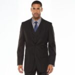 siyah yelekli takım elbise modeli