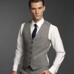 yelekli takım elbise modeli