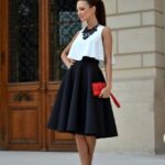 siyah midi etek modeli